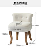 Tabouret de maquillage Moises Velvet