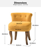 Tabouret de maquillage Moises Velvet