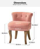 Tabouret de maquillage Moises Velvet