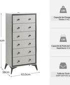 Raul Commode à 6 tiroirs avec un grand espace de rangement