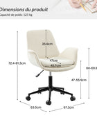 Chaise de bureau Hugo dossier moyen pivotante réglable