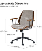 Chaise de bureau polyvalente à hauteur réglable Alina