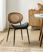 Flora Chaise de salle à manger avec dossier en bois courbé et coussin Ensemble de 2