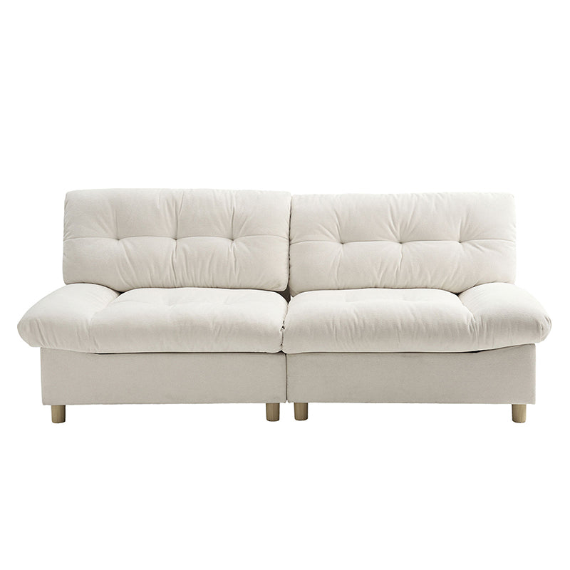 Hilario Loveseat avec ports USB-C, rangement et design touffeté