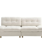 Hilario Loveseat avec ports USB-C, rangement et design touffeté