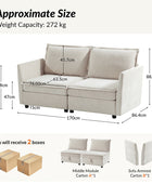 Victoria Loveseat Canapé avec rangement