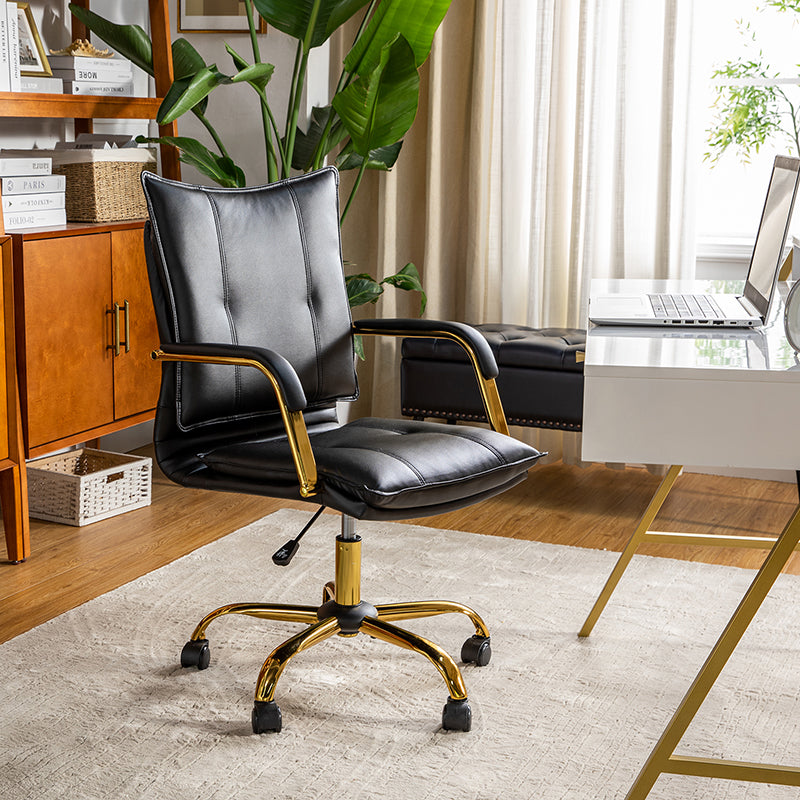 Michele chaise de Travail Pivotante et Réglable en cuir Végétalien