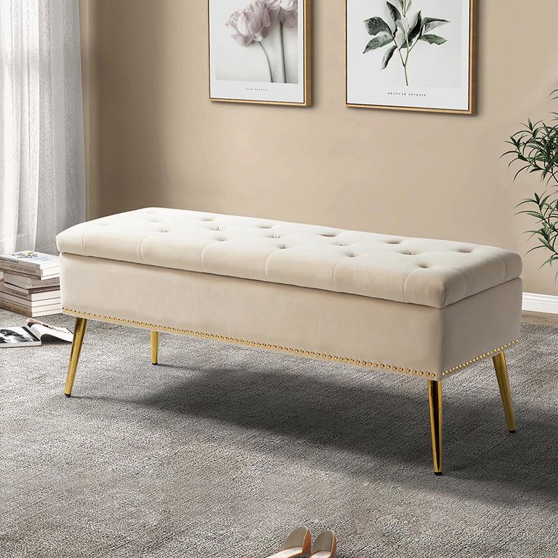 Lenore Upholstered Storage Bench - Hulala Home