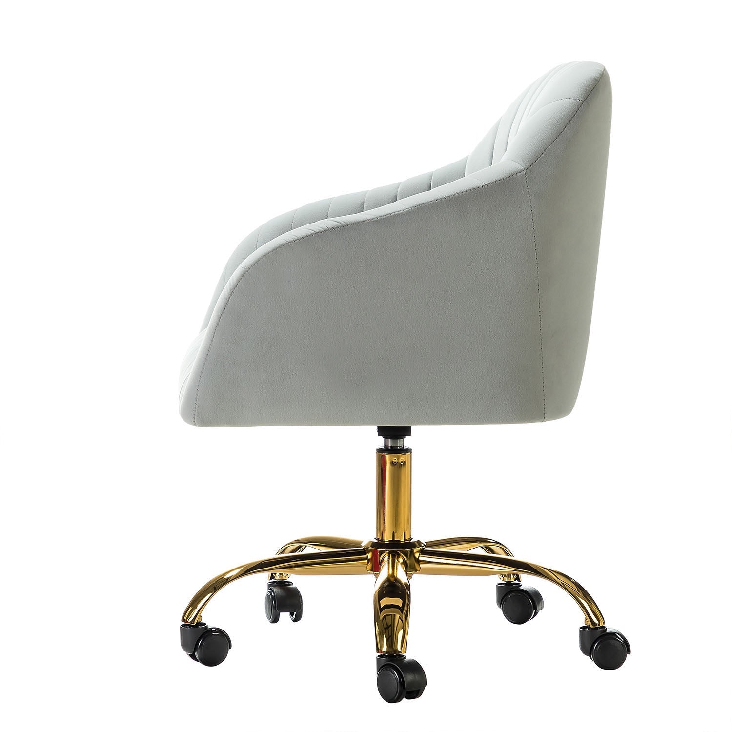 Chaise de bureau en velours brillant