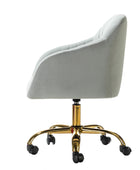 Chaise de bureau en velours brillant