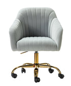Chaise de bureau en velours brillant