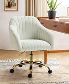 Chaise de bureau en velours brillant