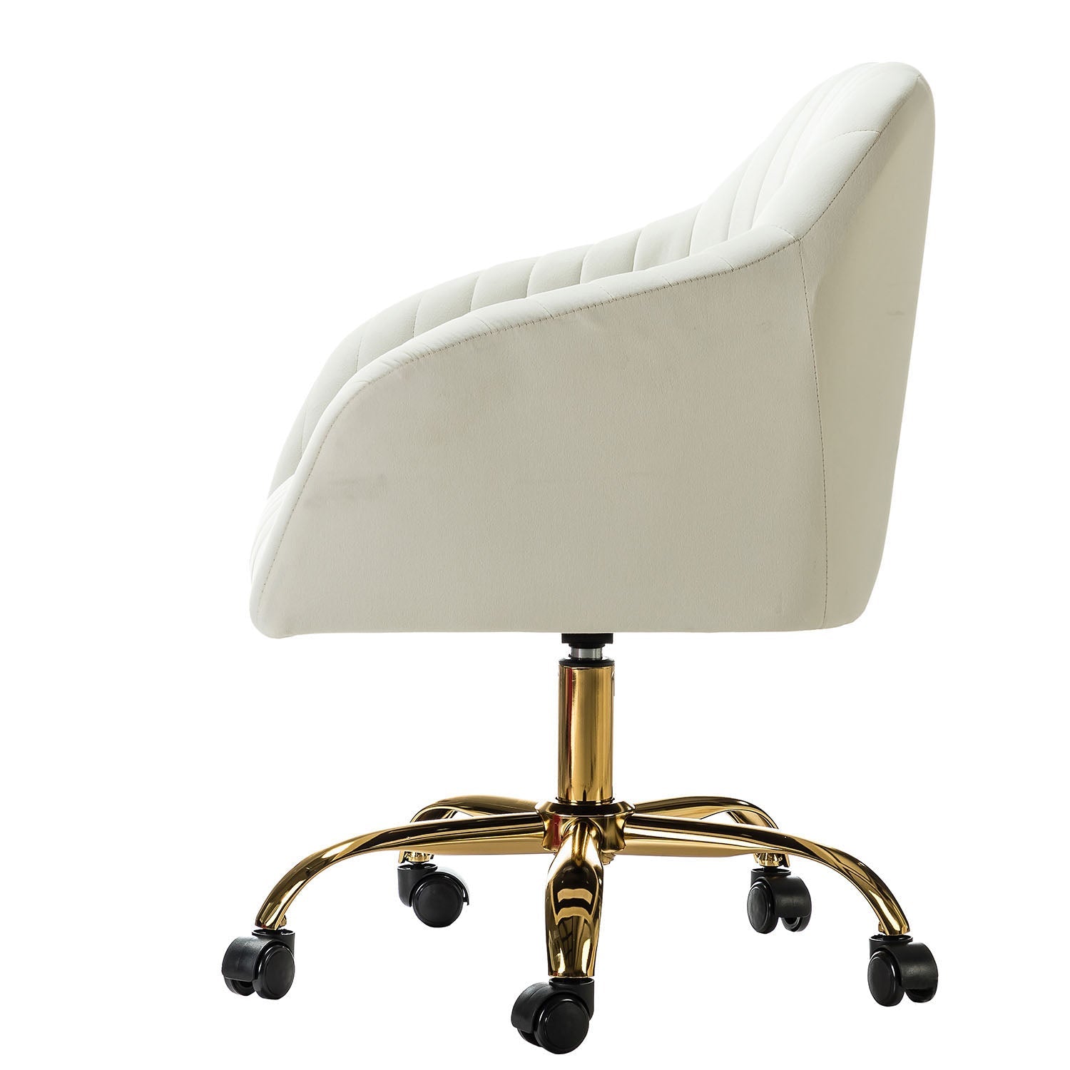 Chaise de bureau en velours brillant