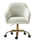 Chaise de bureau en velours brillant