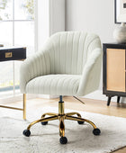 Chaise de bureau en velours brillant