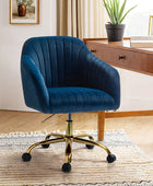 Chaise de bureau en velours brillant