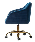 Chaise de bureau en velours brillant