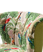 Chaise d'Appoint Tapissée Coraline avec Pieds en Métal Doré