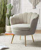 Chaise baril festonnée Evelia en velours