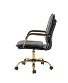 Michele chaise de Travail Pivotante et Réglable en cuir Végétalien