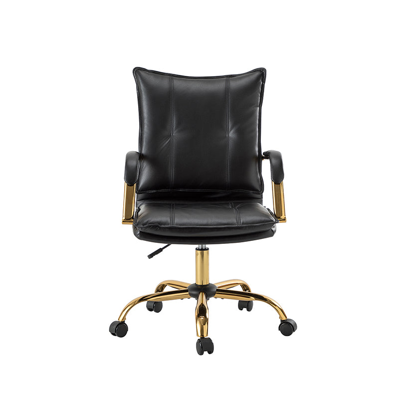 Michele chaise de Travail Pivotante et Réglable en cuir Végétalien