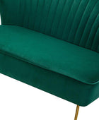 Ainhoa Velvet Loveseat with Hairpin Legs - Hulala Home