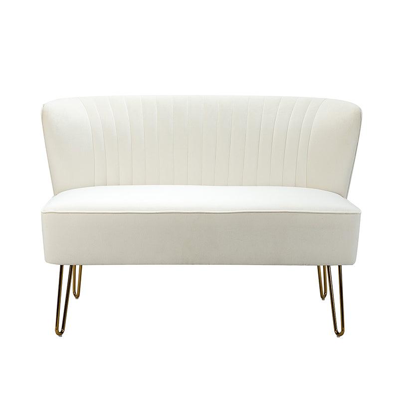 Ainhoa Velvet Loveseat with Hairpin Legs - Hulala Home