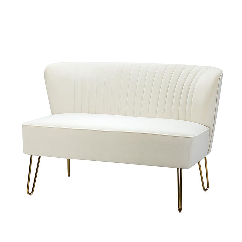 Ainhoa Velvet Loveseat with Hairpin Legs - Hulala Home